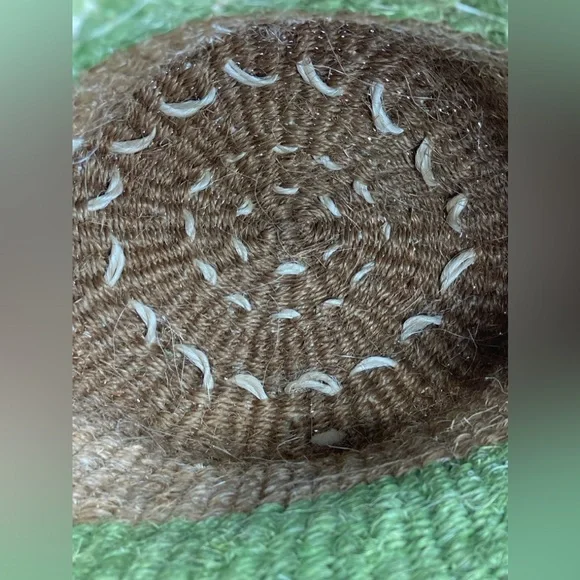 NWOT Sisal Market Kiondo Bag w/ leather top/closure/ and straps - Picture 6 of 6